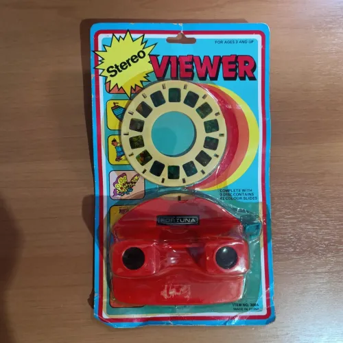 ESTÉREO 3D VINTAGE MARCA FORTUNA NA EMBALAGEM PRA COLECIONADOR