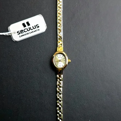 Relógio Seculus Micro Dourado 14mm 44029LPSVDB1