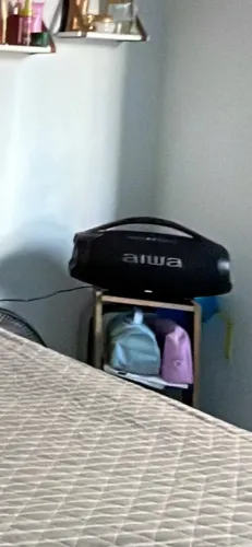 Caixa de som bombox aiwa