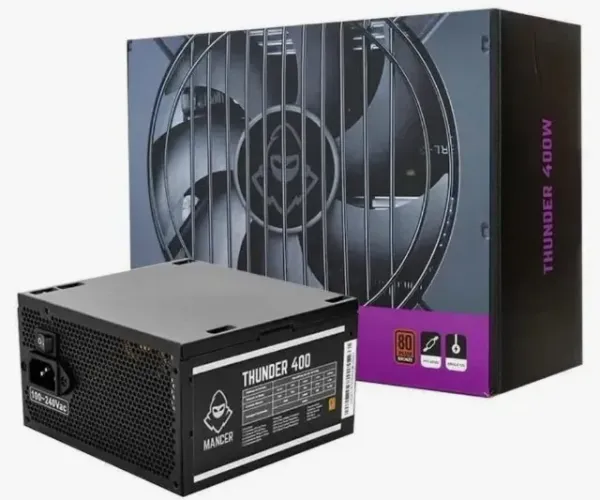 Fonte 400W (PFC Ativo Bronze) Mancer Thunder em Promoção