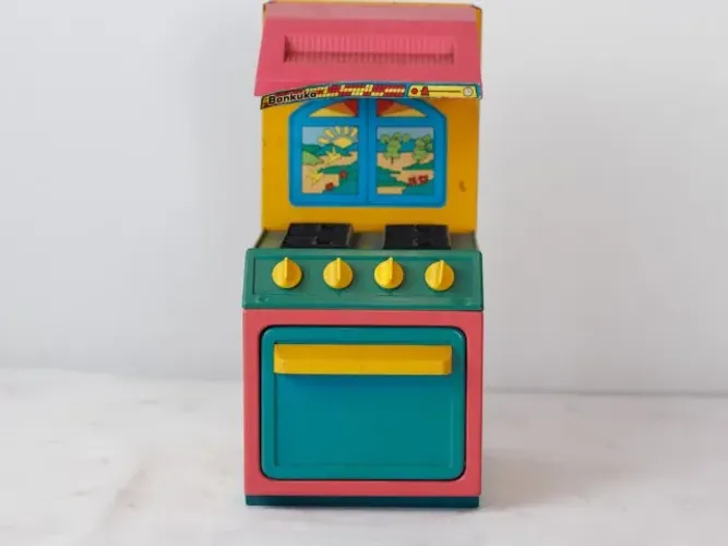 Brinquedo Fogão Bankuka Anos 90 Bandeirante - Brinquedo Antigo Colecionador