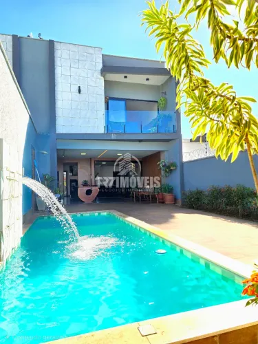 Sobrado de Alto Padrão no Parque das Flores: Ágio com 3 Suítes, Piscina Aquecida Completa