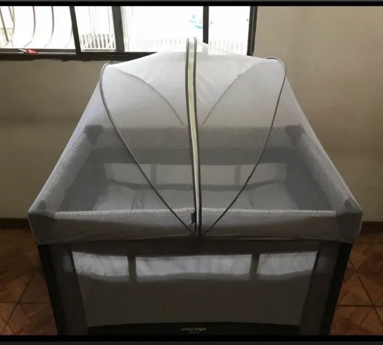berço portátil voyage sleep cinza