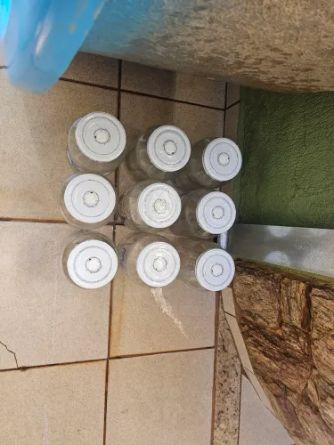Pote de vidro para conserva. 