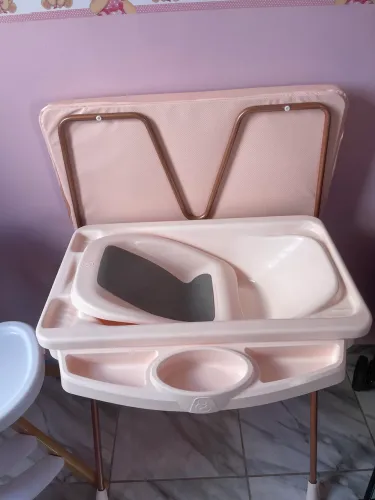 CADEIRA ALIMENTAÇÃO/BANHEIRA COM TROCADOR/CARRINHO DE BEBÊ