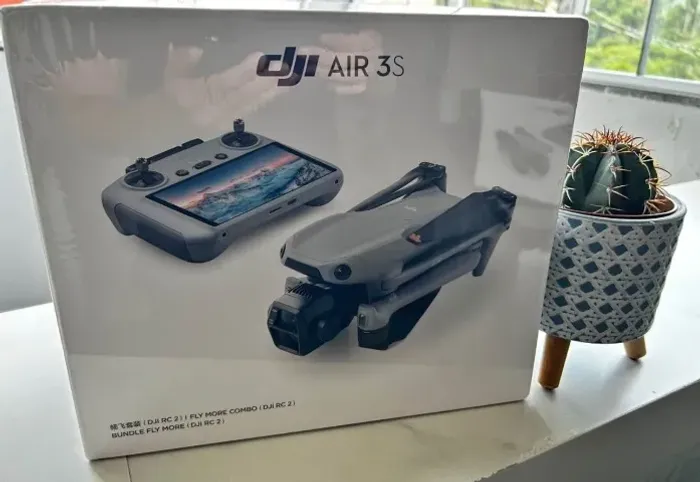 Drone Dji 3S combo Fly more lacrado com nota
