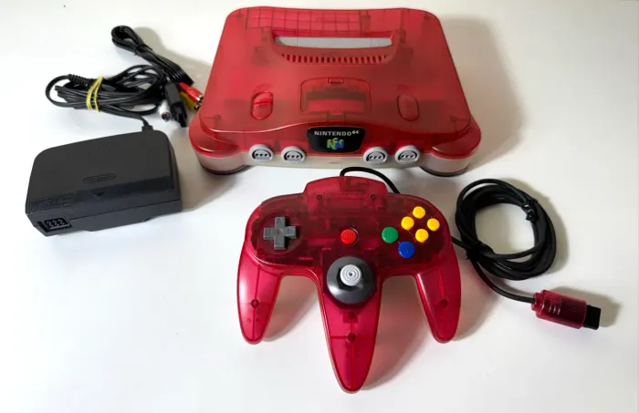 Nintendo 64 Clear Red