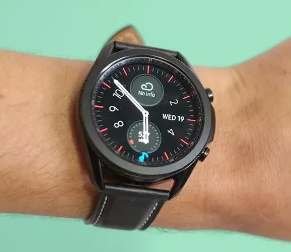 Galaxy Watch 3 45mm 4G LTE 8GB Titanio, GPS, BT, Android e iOS, Novíss, Caixa, NF, Garant