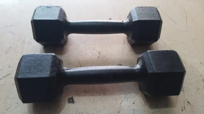 Halteres ferro  novo para musculação 