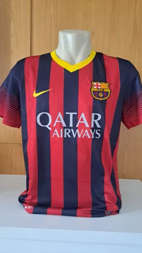 CAMISA BARCELONA 2013/2014 ESTREIA NEYMAR JR. CONTRA O SANTOS