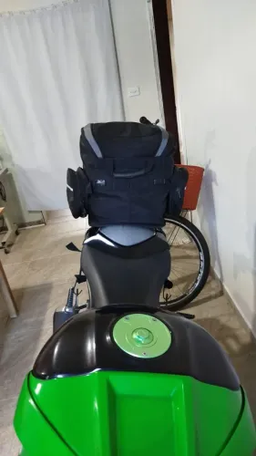Bolsa viajem moto garupa impermeável 