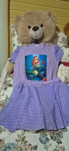 Lindo Short Saia Pequena Sereia