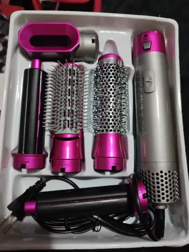 Escova modeladora baby liss secador kit completo 5 em 1