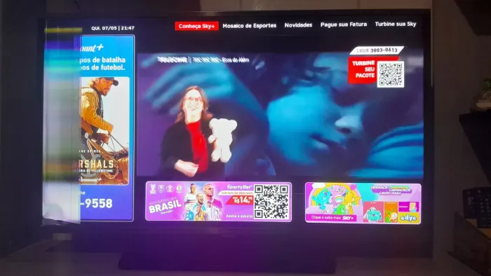 Tv 40 polegadas com problemas de vídeo 