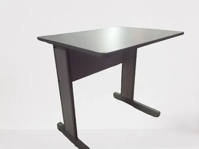 Mesa Polar 0,80m Cinza - Moderna e Compacta (Ideal Home Office)