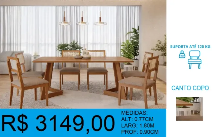 Mesa madeira maciça- compre hoje e receba em até 72 horas 
