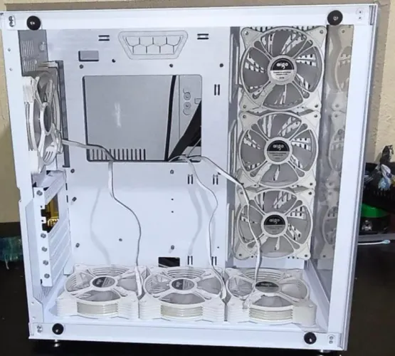 Gabinete Gamer Rise Mode Galaxy Glass Sound - Branco