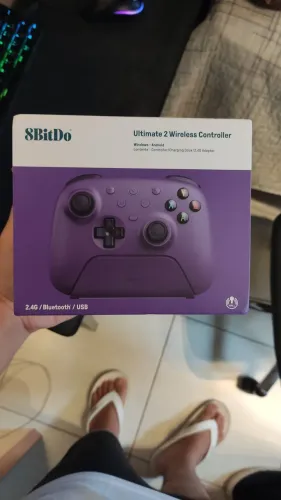Controle Sem Fio 8BitDo Ultimate, Hall Edition, Roxo