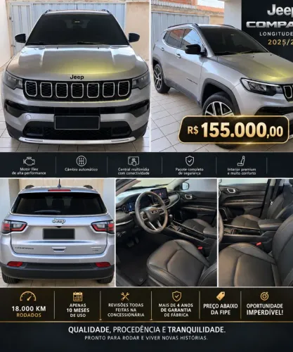Jeep Compass Long. T270 1.3 TB 4X2 Flex AUT 2026