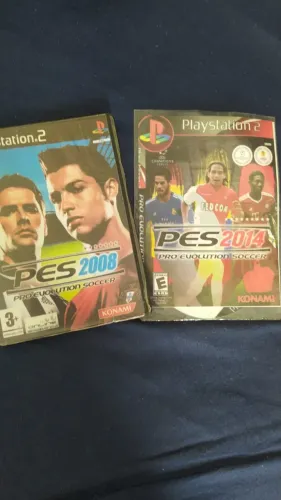 Jogos de PS2 - PES 2008 e PES 2014