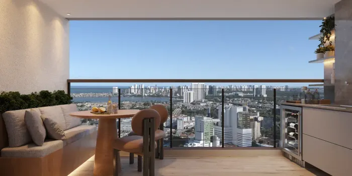 Boa Vista 3 Quartos 73m², Varanda Gourmet e Lazer Panorâmico no Centro do Recife!