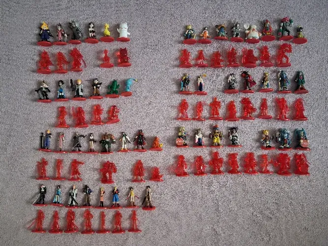 Miniaturas oficiais Final Fantasy e Coca Cola, Promocional, 7, 8, 9, X, Squaresoft
