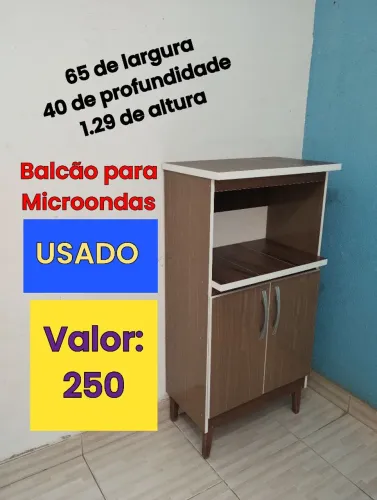Balcão para microondas USADO conservado