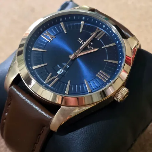 Relógio Technos Masculino Rosê e Azul - Bateria Nova (Impecável)