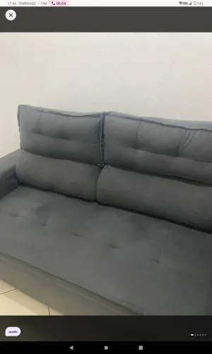 Sofá-cama 2 lugares cinza
