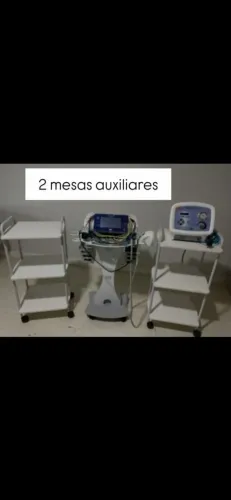 Kit completo de aparelhos de estética e maca 