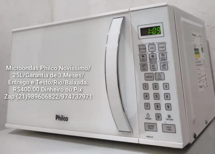 Microondas Philco 25 litros, entrego e testo na hora da entrega,com garantia.