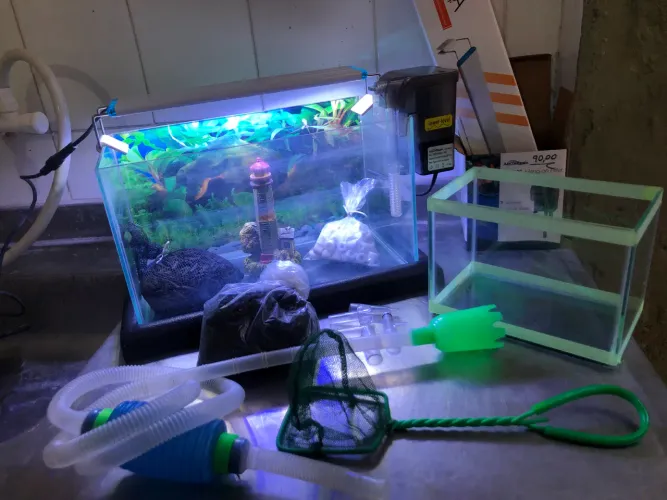 Aquário 8L + 2L + Kit Completo