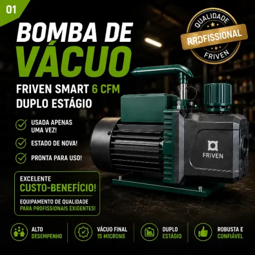 Bomba de Vácuo FRIVEN 6 CFM Duplo Estágio