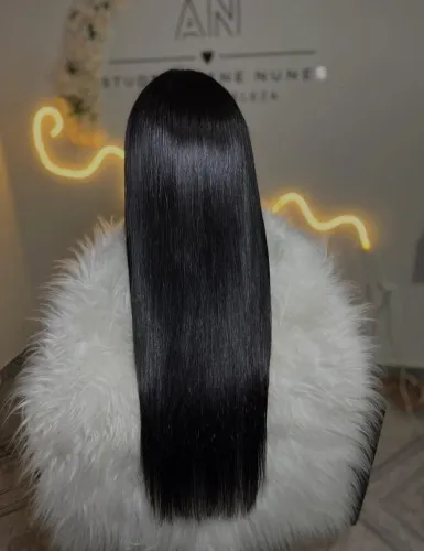 3 telas de mega hair humano 55 cm