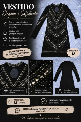 Vestido para festa - Tamanho M