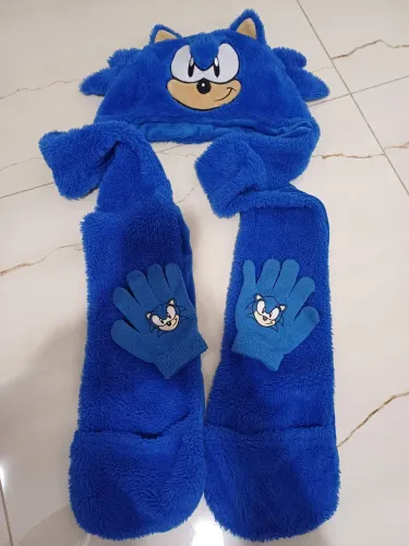 Touca e Luva Sonic/ Touca Tigrinho/ Touca Batman