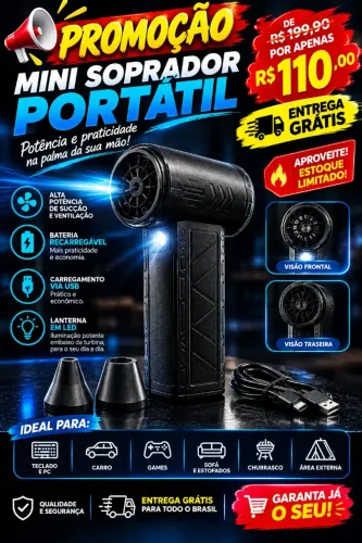 Mini Jet fan, super soprador portátil