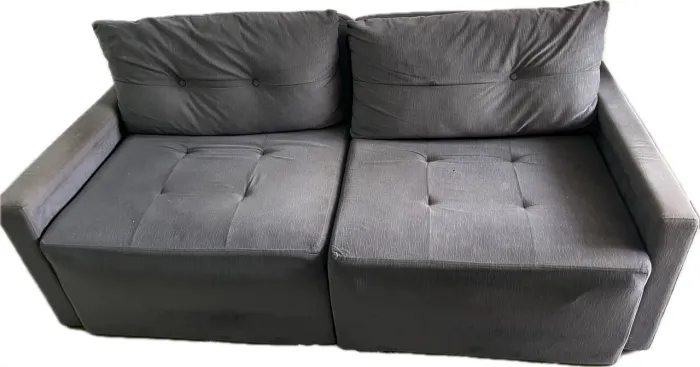 Sofa-Cama Casal Cinza Azulado