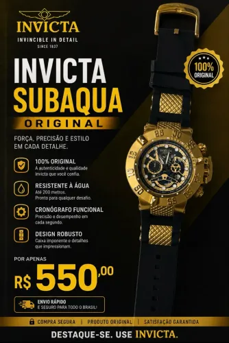 Relógio Invicta Subaqua Original - Oportunidade Única!