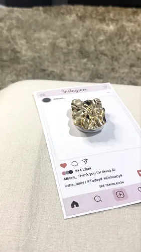 Pop socket dourado novo