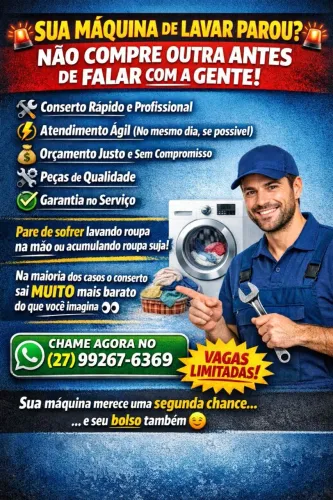 Conserto de máquina de lavar roupas