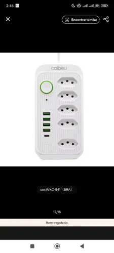 Filtro de Linha Coibeu com USB 10A Bivolt 110-220V Carregamento Rápido Régua Tomadas