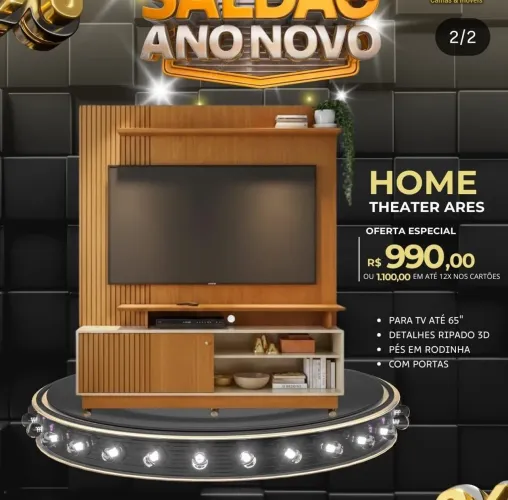 Home painel de TV mesa promoção 
