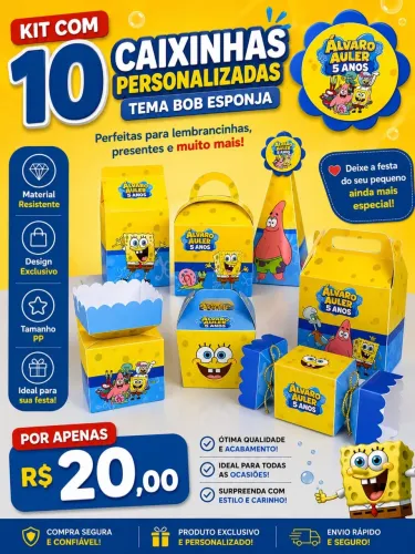 Caixinhas personalizada feito sobre encomenda 