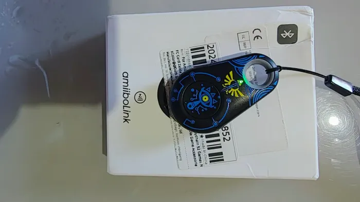 Amiibolink - Emulador NFC Bluetooth para Nintendo Switch (Completo na Caixa)