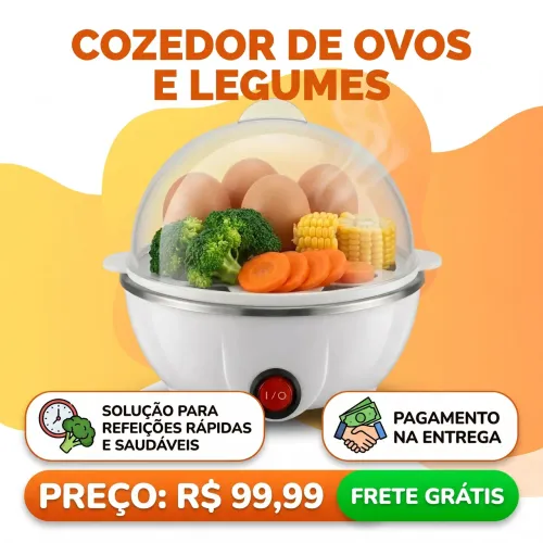 Cozedor de Ovos e Verduras - Pague na Entrega 
