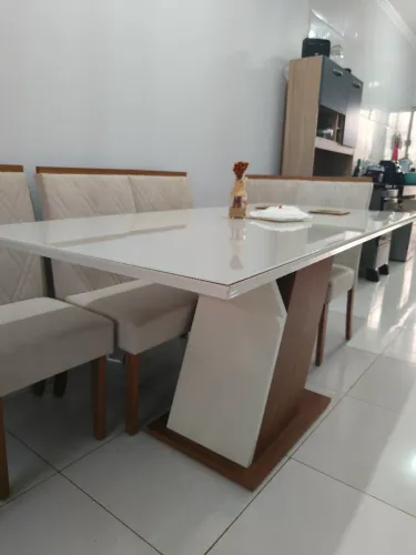 Elegante Mesa de Jantar 6 cadeiras