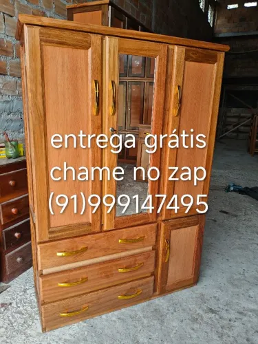 Guarda roupa de solteiro espelhado novo