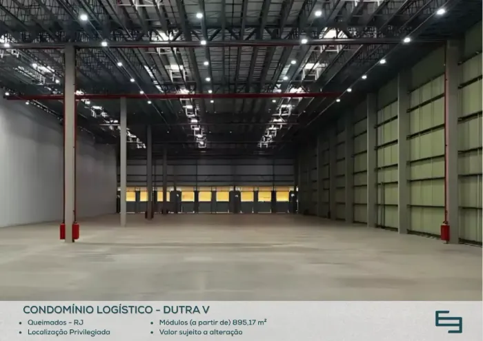 Título para anúncio Galpão para alugar em Queimados/RJ com 1.176,50 m² e 7 docas