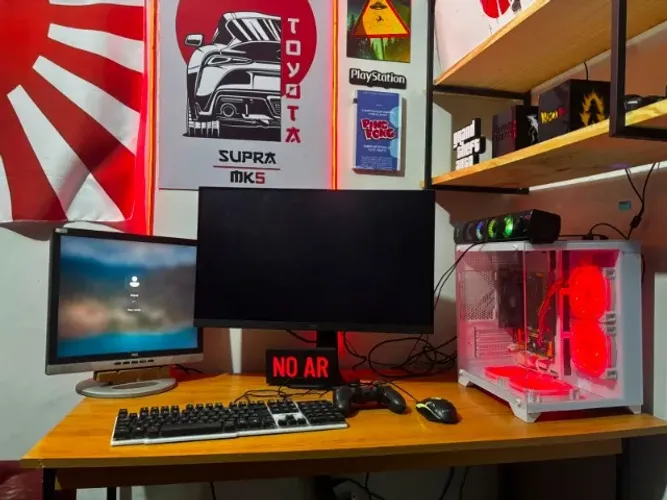 Setup Gamer completo + dois monitores 